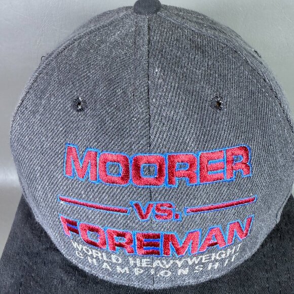 VTG 1994 Boxing Hat Moorer vs George Foreman Heavyweight Snapback MGM Grand Cap - Picture 2 of 14